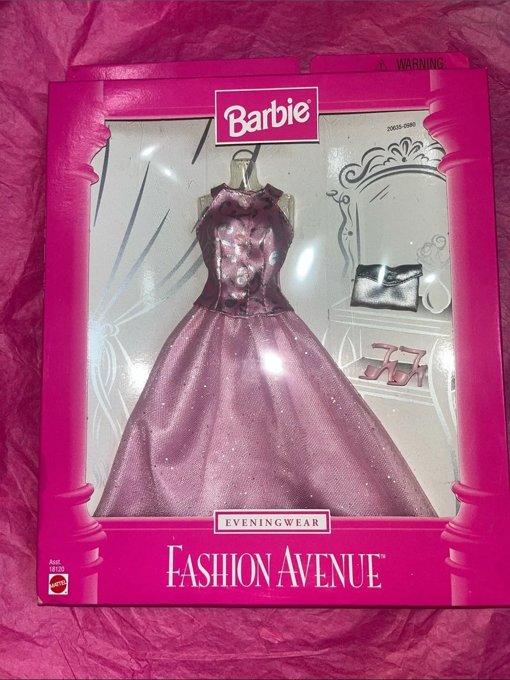 1998 Barbie Fashion Avenue Eveningwear outfit set (SKU 20635) NRFB